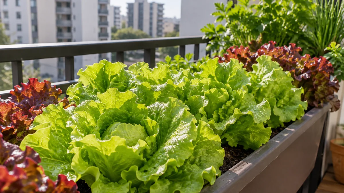 Photo illustrating how to grow lettuce in pots or planters