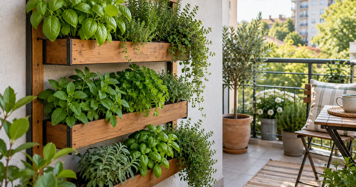 Botanical photo illustrating how to build a simple vertical garden at home