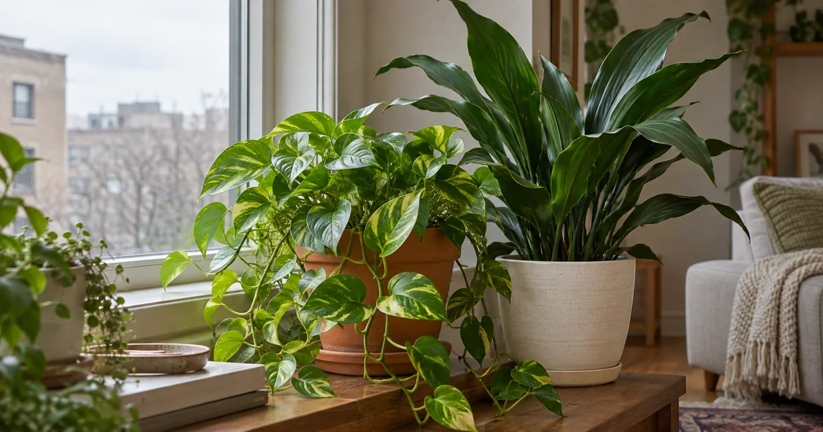 Botanical photo illustrating how to choose indoor plants for low-light rooms