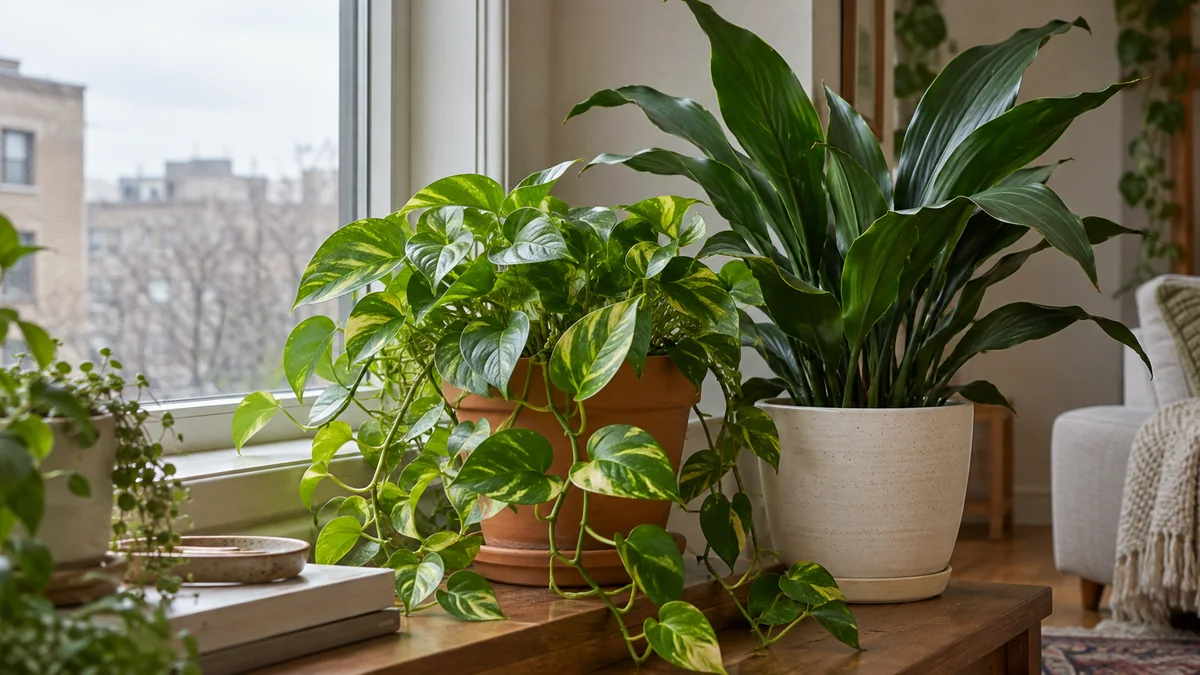 Photo illustrating how to choose indoor plants for low-light rooms