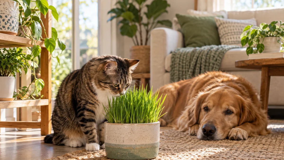 Photo illustrating how to choose pet-safe plants for homes with cats and dogs