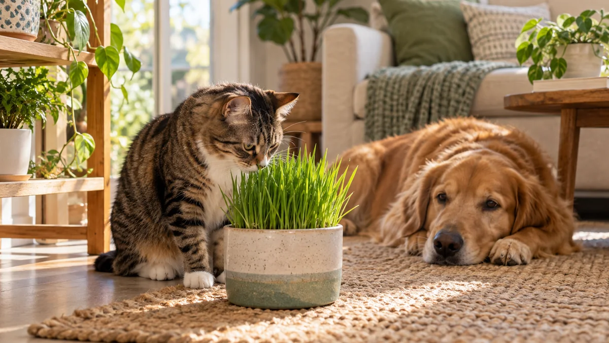 Photo detail related to how to choose pet-safe plants for homes with cats and dogs