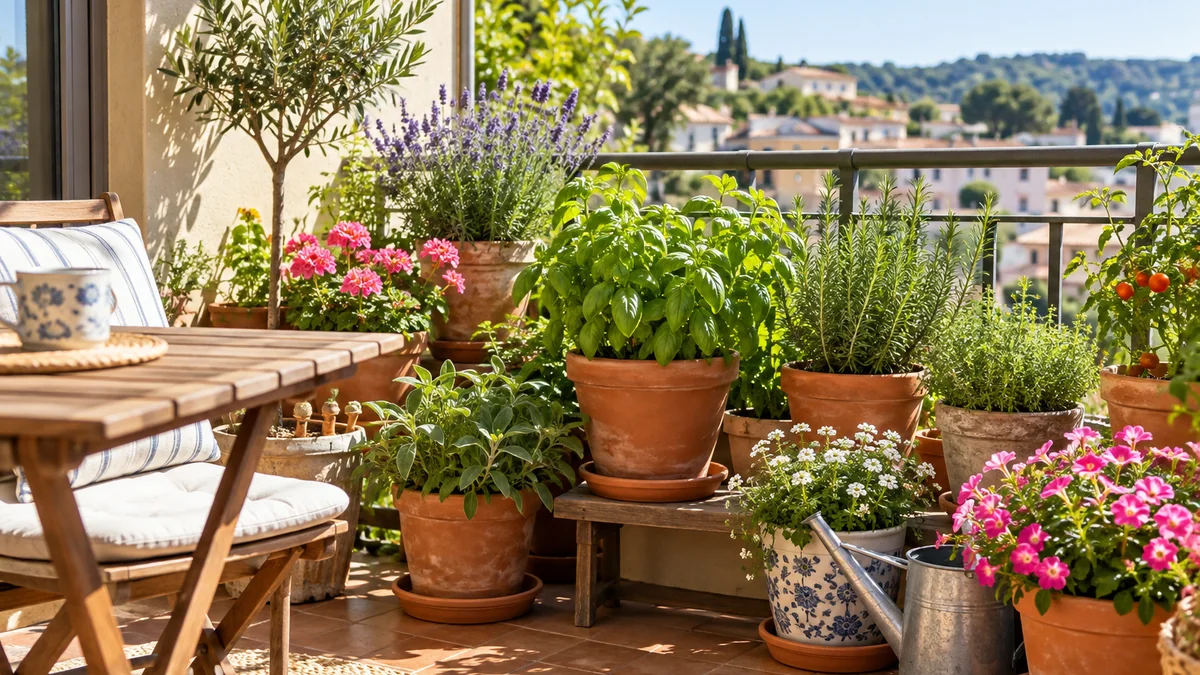 Photo illustrating best plants for a sunny balcony