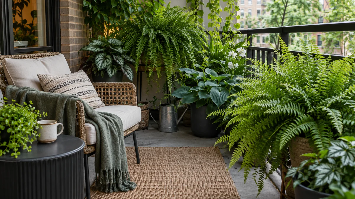 Photo detail related to how to choose plants for a shady balcony