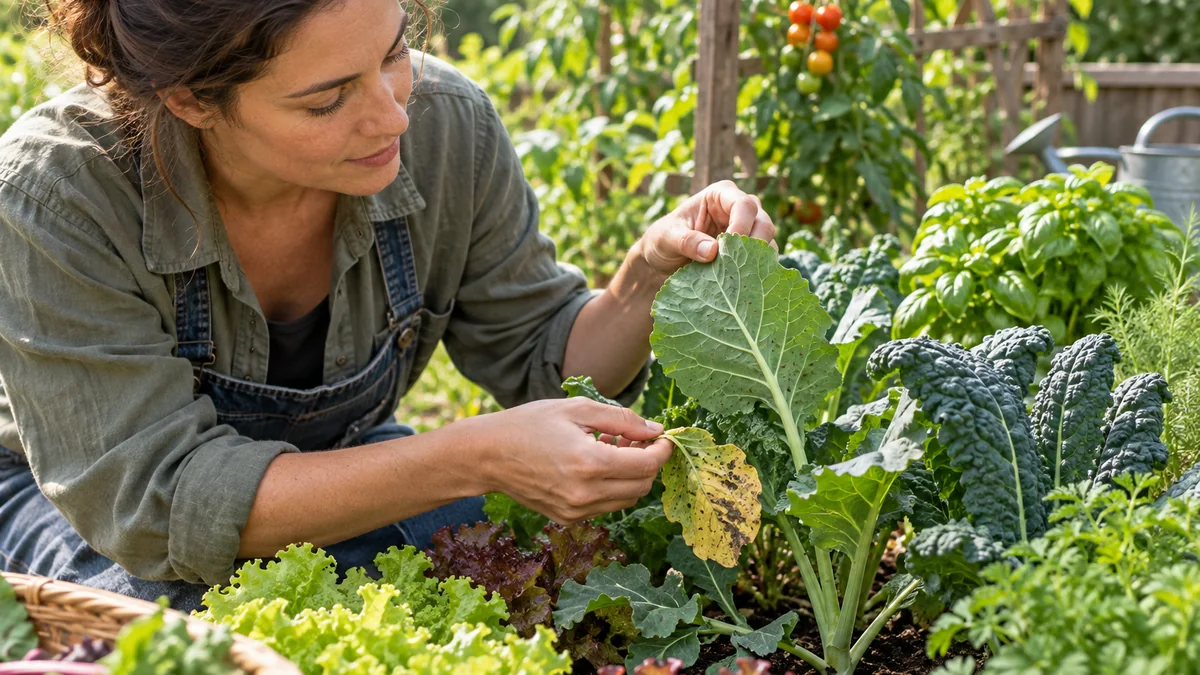 Photo illustrating how to prevent pests in a home vegetable garden