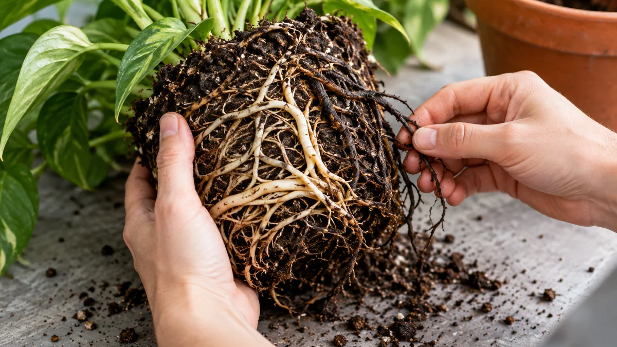 Photo detail related to how to spot root rot in potted plants